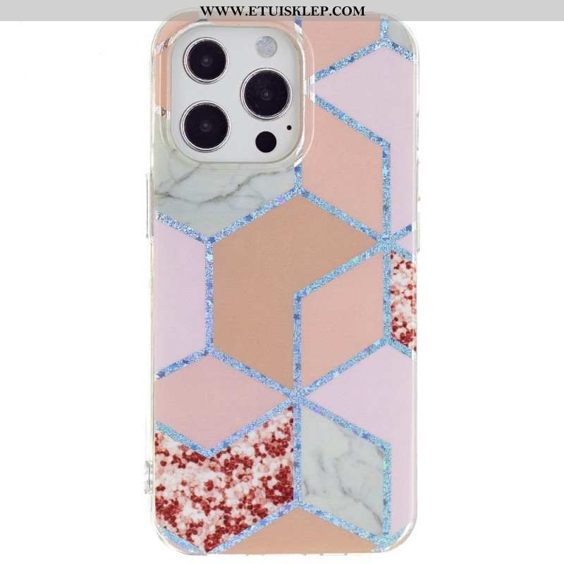 Etui do iPhone 15 Pro Marmur Geometryczny